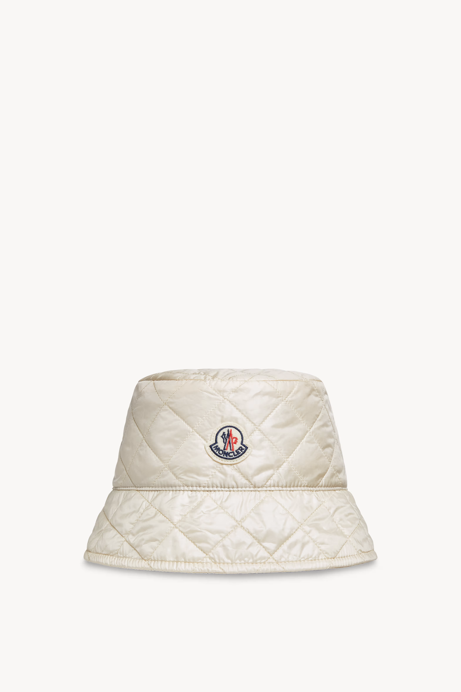 Diamond-Quilted Padded Bucket Hat Women Light Beige Moncler 0